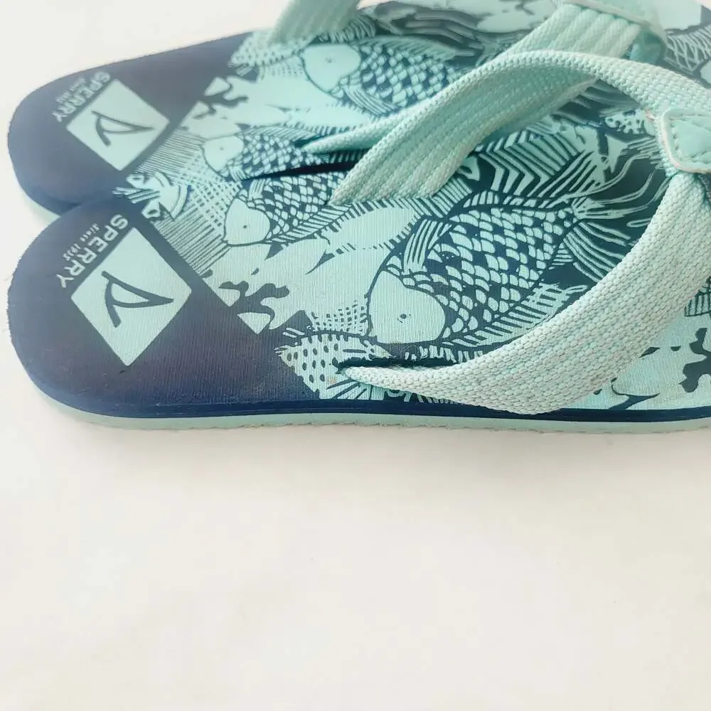 Sperry flip flops size 13 youth